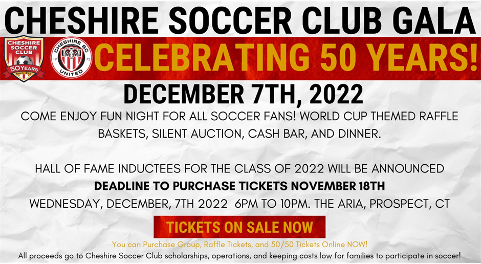 SAVE THE DATE! 50th Year Gala Event